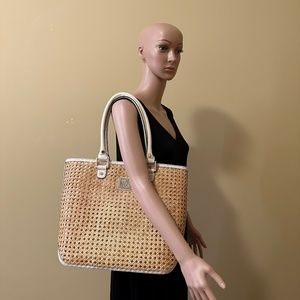 Anne Klein Straw Tote